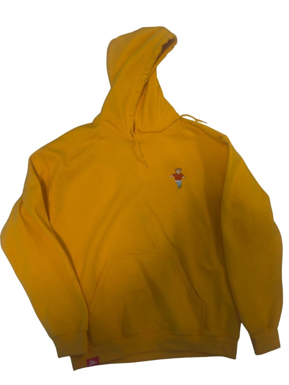 CLSC Life Yellow Bear Embroidered Pullover Hoodie Size Medium